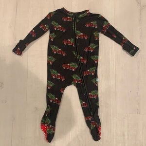 Posh Peanut Footie Zippered One Piece - Levi